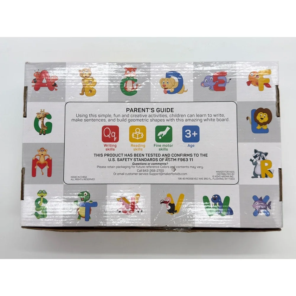 Koko Aroma Maker For Kids 291 ABC Magnets & Geometric Shape w/ Whiteboard Bundle